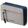 Umbro Men's and Women's Bifold Wallet with Round Zipper, Nylon,