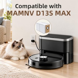 10 Pack D13S MAX Dust Bags, Vacuum Bags for MAMNV D13S MAX Robot Vacuum