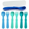 Re-Play Made in USA Toddler Forks and Spoons, Pack of