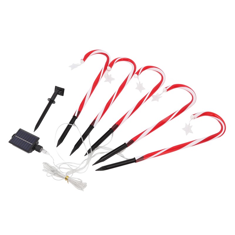 Christmas Candy Cane Lights 1 for 5 IP65 Waterproof 8