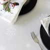 Benson Mills Believe Snowman Engineered Printed Jacquard Fabric Christmas Table