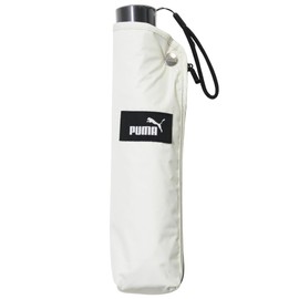 Puma PBP81MN60 Unisex Windproof Black Coating Mini Folding Umbrella, 23.6 inches (60 cm) x 24.6 inches (60 cm) x 24 R, Off-White