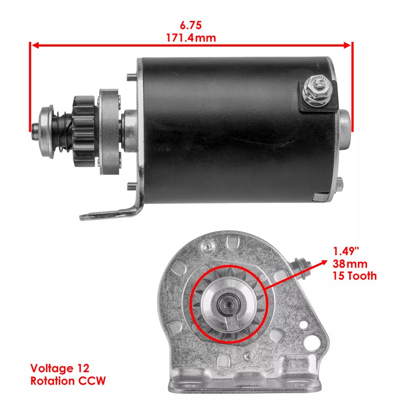 Caltric Starter for John Deere E120 E130 E140 E150 E160