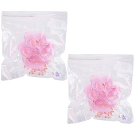2stk Quetschspielzeug in Katzenpfotenform, Weiche Katzenpfote in Glitzer-Taba-Form Kawaii Jelly Kitty Paw Entspannende Tiere Stress Abbauendes Zappelspielzeug für Kinder Teenager Erwachsene (Rosa)