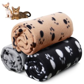 OMH nutrition OH MY HEALTH Cat Fleece Blanket Pack of 3 Washable Soft Blanket Throw 70 cm x 100 cm