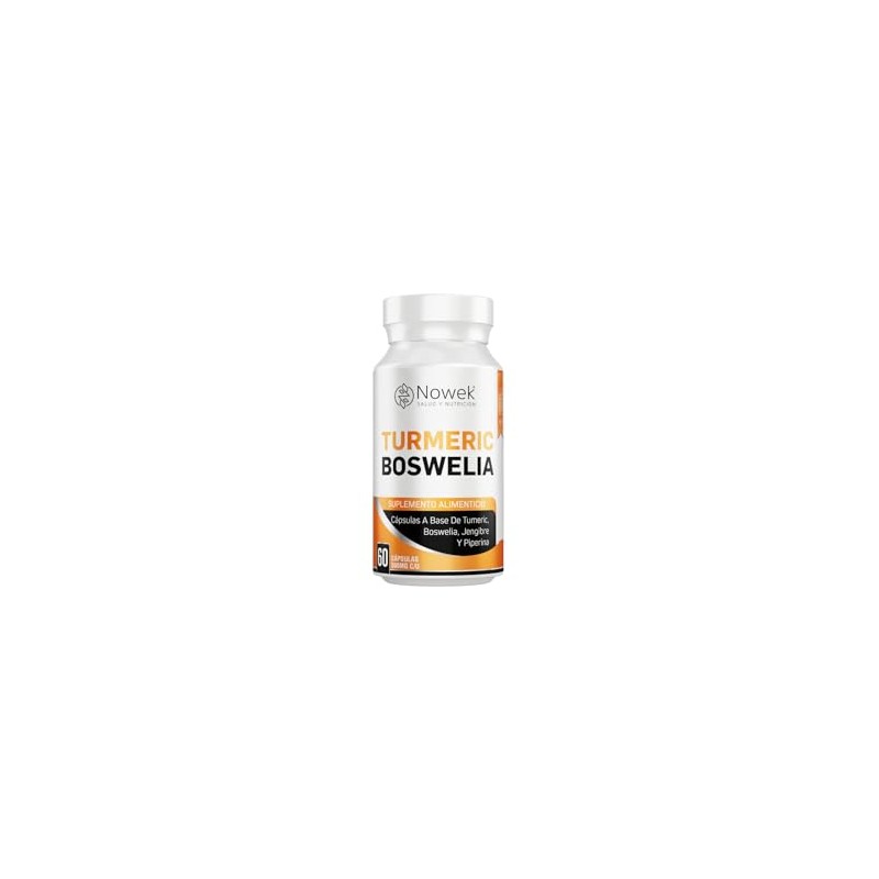 Nowek | Cúrcuma + Boswellia | 60 Cápsulas | Suplemento