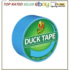 Duck Brand 1311000 Color Duct Tape, Electric Blue, 1.88 Inches x 20 Yards