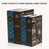 Book Safe with Combination Lock, Hidden Safe (10.55 x 7.95