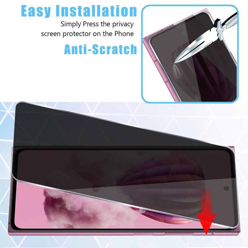 Anbzsign 2 Pack for HMD Skyline Privacy Tempered Glass Screen