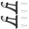 2 Pack Heavy Duty Curtain Pole Brackets – Wall Mounted