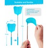 Wapodeai 2 Pack Fly Swatters Heavy Duty Set, Telescopic Fly