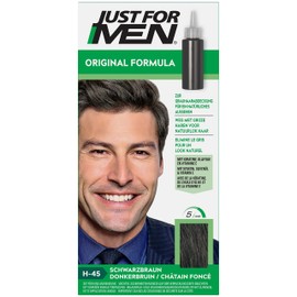 Just for Men Original Formula Schwarzbraun Haarfarbe, stellt die ursprüngliche Farbe für ein natürliches Aussehen wieder her – H45