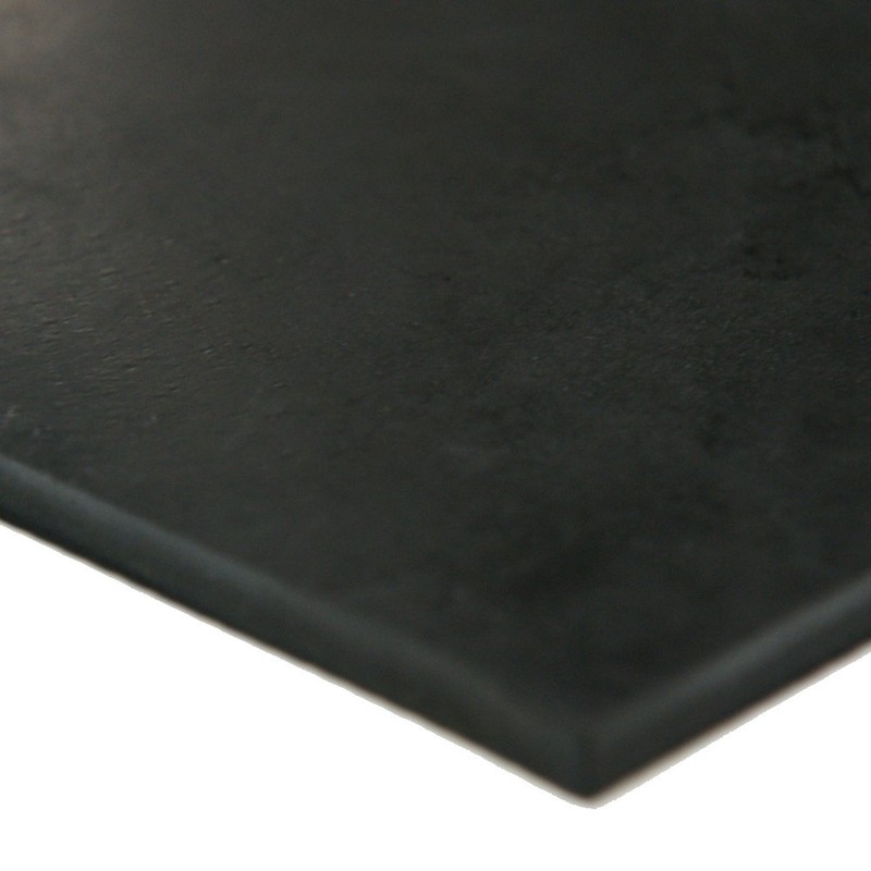 Neoprene Sheet, Adhesive-Backed, Black, 0.375" Thick, 4" Width, 36" Length,