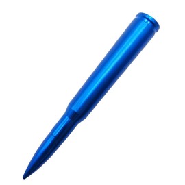 KURAMI 4.3" Car Antenna 50 Caliber Bullet Antenna for Dodge RAM & Ford F150 F250 F350 Super Duty Ford Raptor Trucks -Universal Utility Aluminum Thick Short Replacement Antenna (Blue)