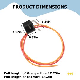 WR50X10108 Defrost Thermostat Replacement for GE Refrigerators, Replaces WR50X10109, AP5712605, 3033062, and PS8688283, Refrigerator Freezer Defrost Thermostat Replacement