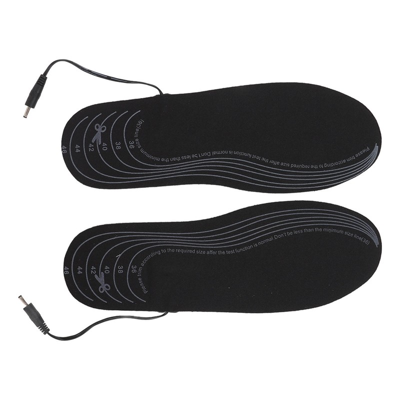 Heated Insoles Soft Warm Breathable Cuttable Electric Heating Insoles with