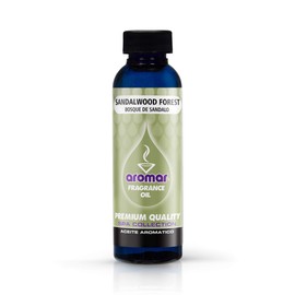 AROMAR Premium Fragrance Oil, Pack of 3 Sandalwood Forest 2oz. Bottles. Long Lasting Aromatic Scent, Fresh and Revitalizing Aromatherapy for Living Room, Bedroom, and Kitchen