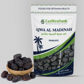 Al Madina Ajwa Dates - Premium Quality- 2.2lb (1000g)-Fiber-