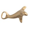 Creative Co-Op Seal Shaped Bottle Opener, Antique Gold