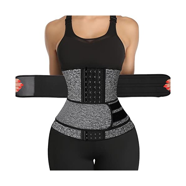 KIWI RATA Neoprene Sauna Waist Trainer Corset Sweat Belt with