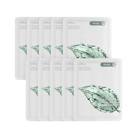 IsnTree Mugwort Calming Gauze Mask 10 sheets 4074644 / 이즈앤트리 머그워트 카밍 거즈 마스크 10매 4074644