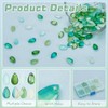 PH PandaHall 160PCS Teardrop Glass Beads, 8 Colors Water Drop