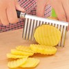 Litoexpe Crinkle Cutter/Wavy Knife for Any Vegetable, Wavy Chopper Great