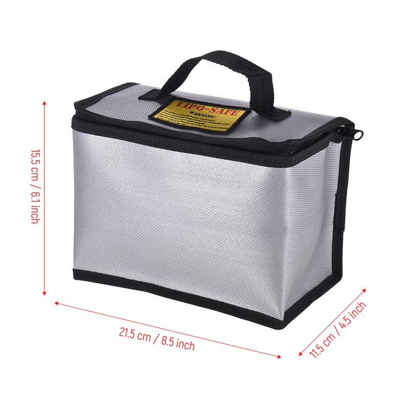Fireproof Explosionproof Lipo Battery Safe Bag Portable Heat Resistant Pouch