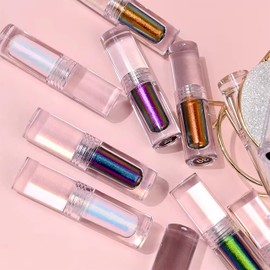 R.Y.M Chameleon Glittering,Metallic Chameleon Eye Shadow,Shimmer Quick-drying Waterproof Chameleon Eyeliner Eyeshadow,Multi-Dimensional Eye Looks(1#, 0.06 Ounce (Pack of 1))