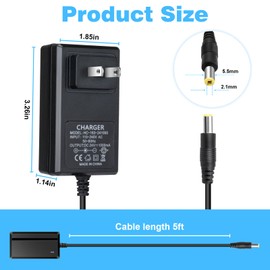 24V Charger for Ride On Toys, 24 Volt Kids Battery Charger for Ride on Car SUV Car Ride-Ons Accessories, 24V Charger for Baby Carriage Ride Toy