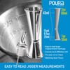 Poura Jigger and Measuring Cup Bar Set - Double Jigger