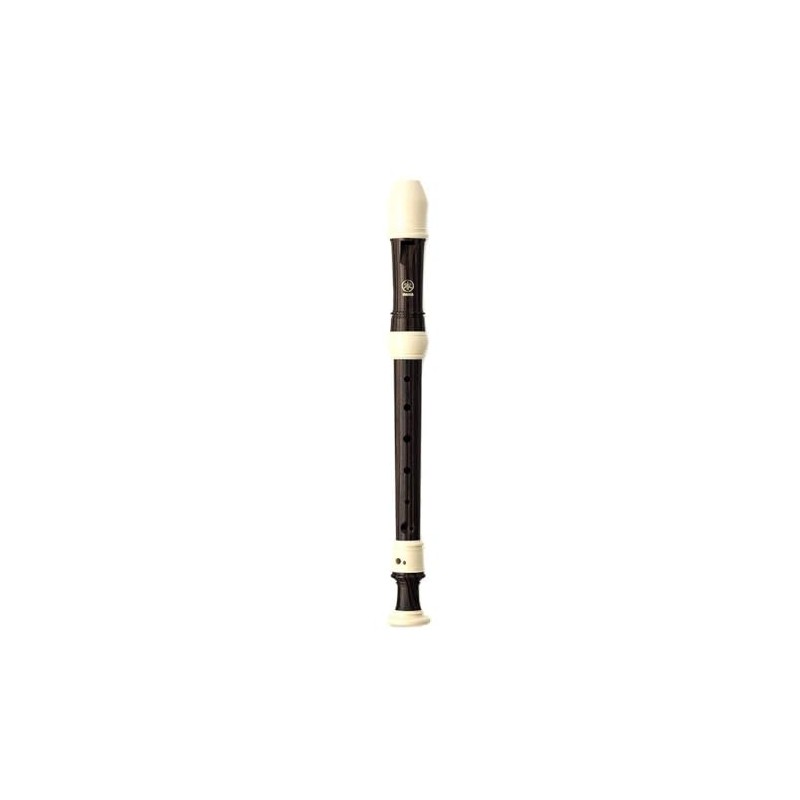 Yamaha Recorder, Soprano, German Fingering, Simulated Ebony White Trim