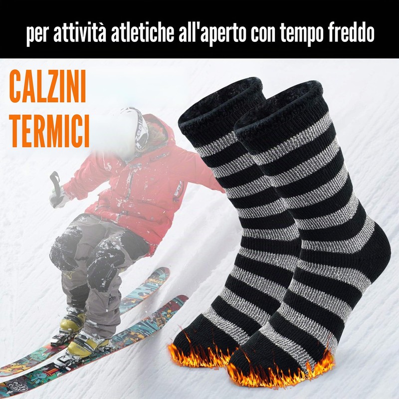 Busy Socks - Calze termiche invernali calde per uomo e
