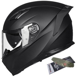 ILM Motorcycle Helmets Full Face with Anti-Fog Pinlock for Cascos para Motos Snowmobile Mens Women Heated Shield Compatible DOT Model 129
