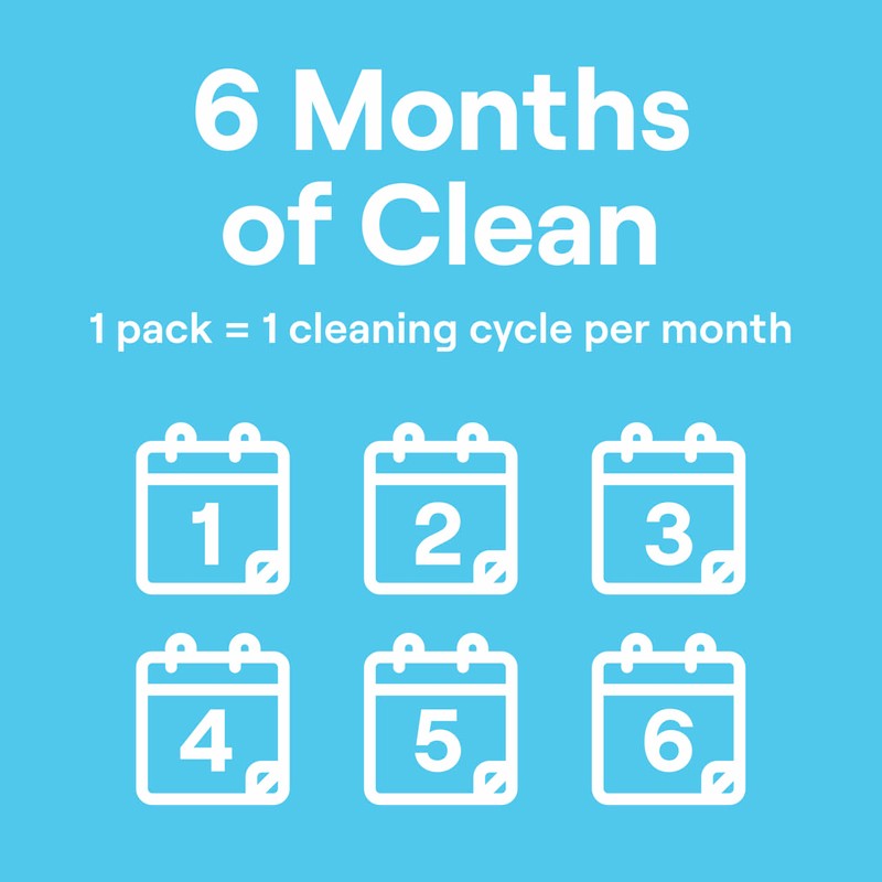 Seventh Generation Dishwasher Cleaning Packs 6 Count Free & Clear