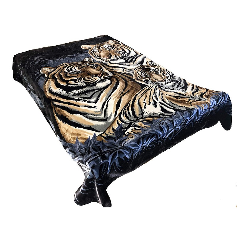 SOLARON Original Heavy Mink Plush Korean Durable Blanket (Navy 3