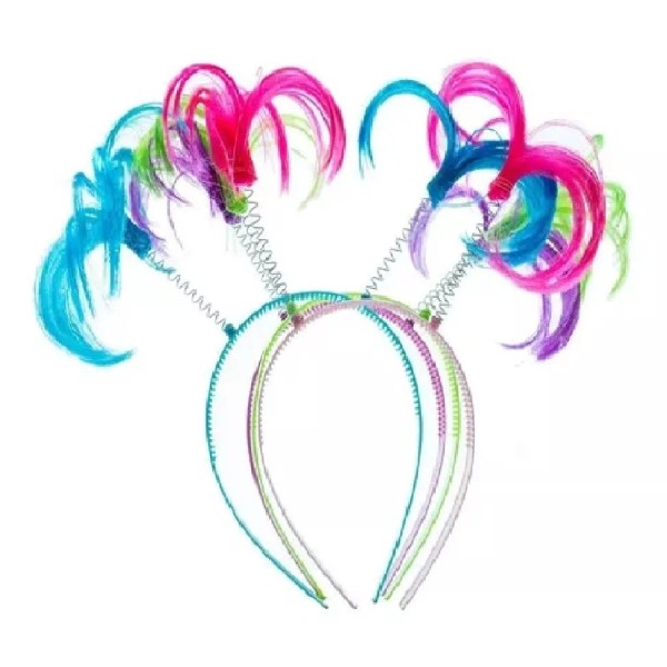 KFMX 12 Diademas Pelo Loco Para Fiestas Batucada Eventos Colores
