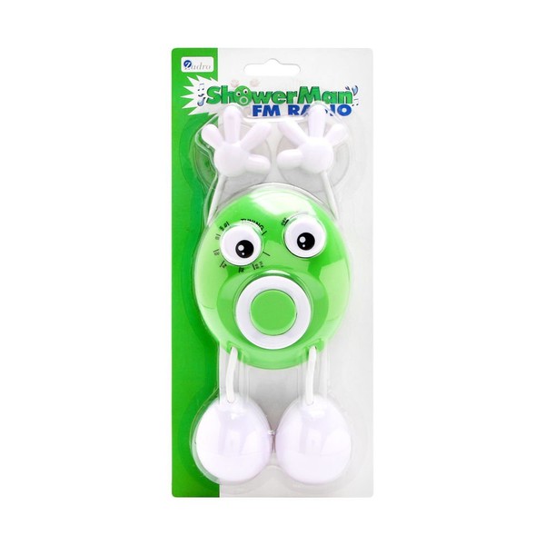 Zadro Showerman FM Shower Radio, Lime Green