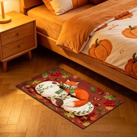 Fall Door Mat, Hello Pumpkin Door Mat, Farmhouse Doormat for Home, 30 x 17"
