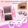 Kit De Extensión De Pestañas Postizas Naturales De 30d50d