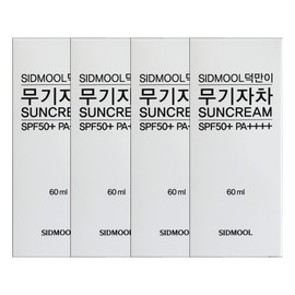 Seedmul Deokman Mineral Sunscreen 60ml (SPF50+) 4 pcs JJ Mall / 시드물 덕만이 무기자차 썬크림 60ml(SPF50+) 4개  JJ몰