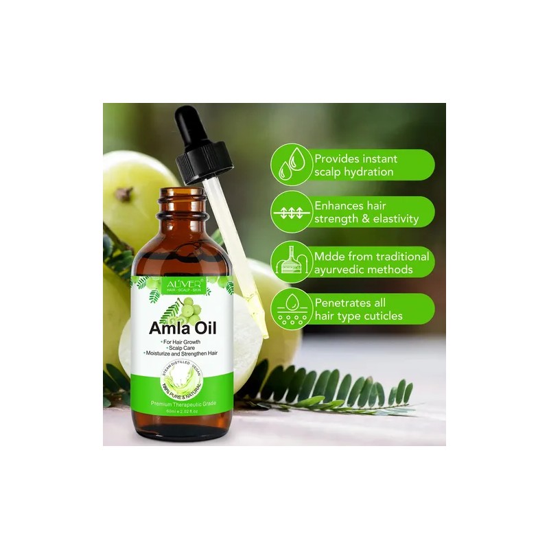 Aceite Esencial Amla Piel + Suave Cabello Y Pestañas Fuertes