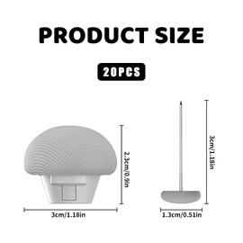 20 Pcs Duvet Cover Clips,Mushroom Anti-Slip Duvets Covers Fixing Clip Round Quilt Holders With Buttons,Bedroom Bedding Retaining Fixator,for Comforter Blanket Bed Sheetto Keep In Place (White)