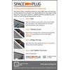 Space-Plug Adjustable Spacer Fixings (Regular size for 30-50mm gaps), 10