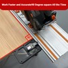 POIET Track Saw Square with Edge Support, Guide Rail Square,