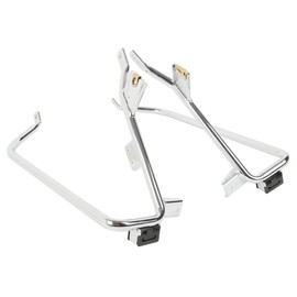 TCT-MOTORPARTS Saddlebag Support Brackets Guard Fit for Harley Touring Road King Glide FLHR FLTR 2009-2013 FLHX FLHXSE FLTRU FLTRX FLTRXSE Chrome