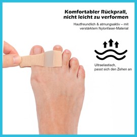 CPENG 4 Stück Zehenspreizer, Bequem Hallux Valgus Korrektur für Frauen Männer, Weich Zehentrenner Silikon, Hautfreundlich Hallux Valgus Bandage, 2 Verschiedene Größen von Zehenspreizer (S)