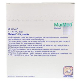 VLIESKOMPRESSEN 10x10 cm steril 6fach 25X2 St