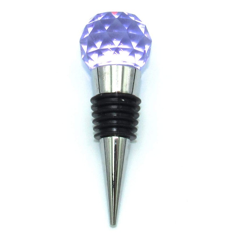 Gemstone Wine stopper (Yellow Purple)