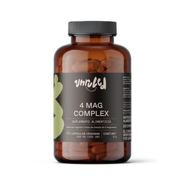 Unruled - 4 Mag Complex  Magnesio Complex con 4 magnesios Citrato, Glicinato, Treonato y Malato de Magnesio  1,700mg por Porcin  60 Cpsulas Veganas...
